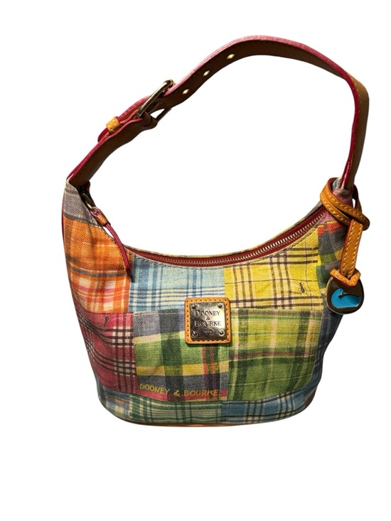 Dooney & Bourke Handbags - Dooney & Bourke Picnic Plaid Ant Print Canvas Hobo Bag | Rare Y2K